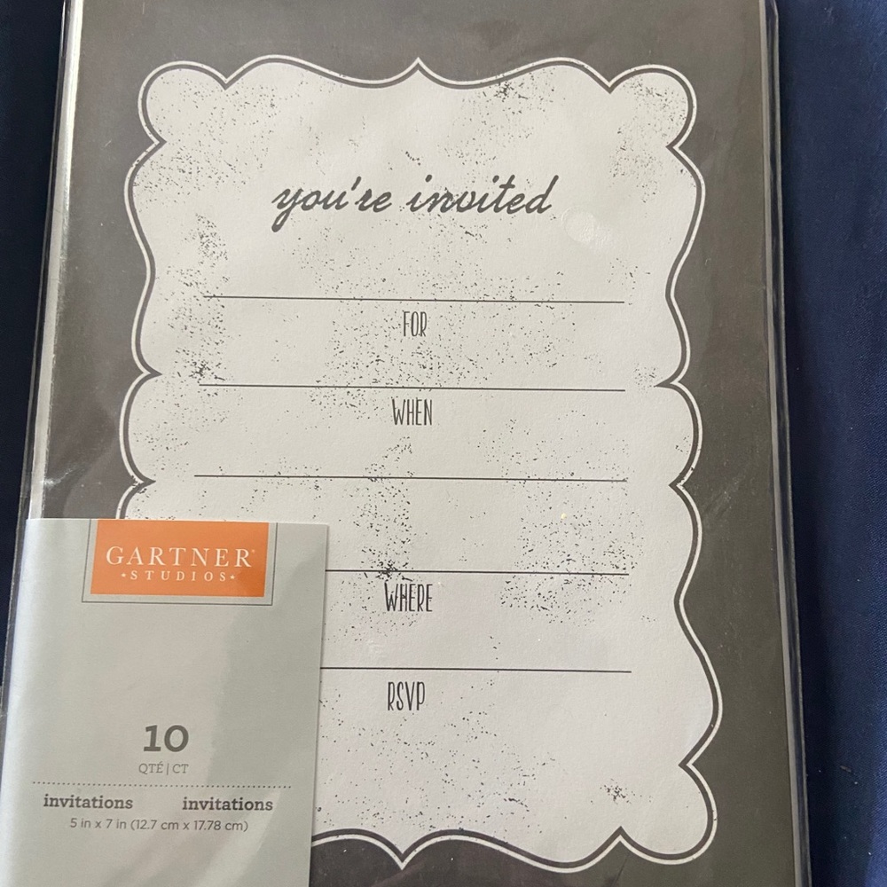 New in package party invites